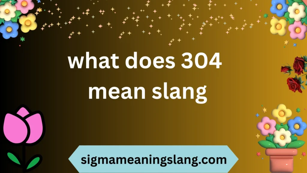 what does 304 mean slang