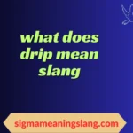 what does drip mean slang