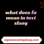 what does fn mean in text slang