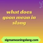 what does goon mean in slang