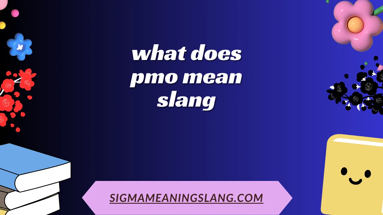 what does pmo mean slang