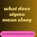 what does sigma mean slang