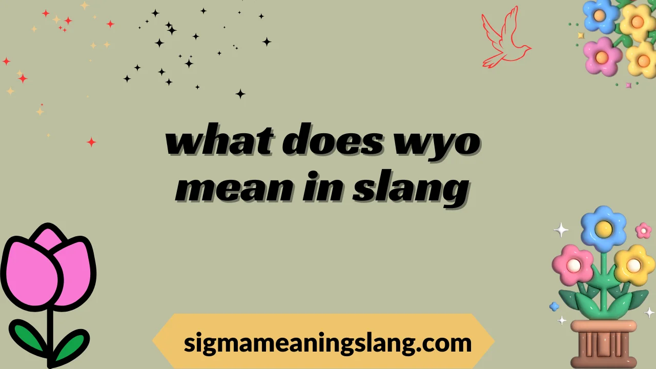 what does wyo mean in slang