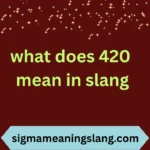 what does 420 mean in slang