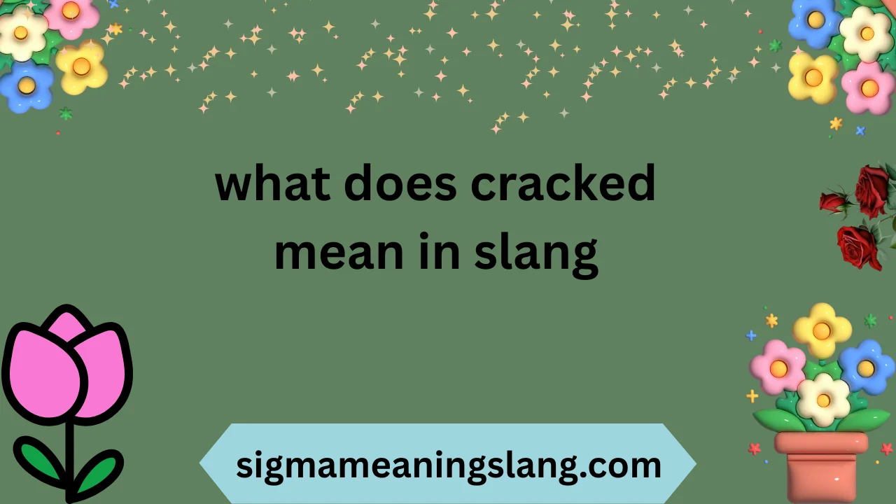 what does cracked mean in slang