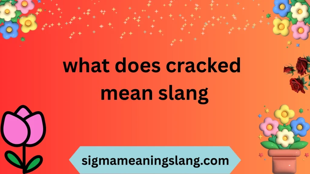 what does cracked mean slang