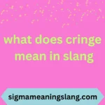what does cringe mean in slang