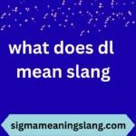 what does dl mean slang