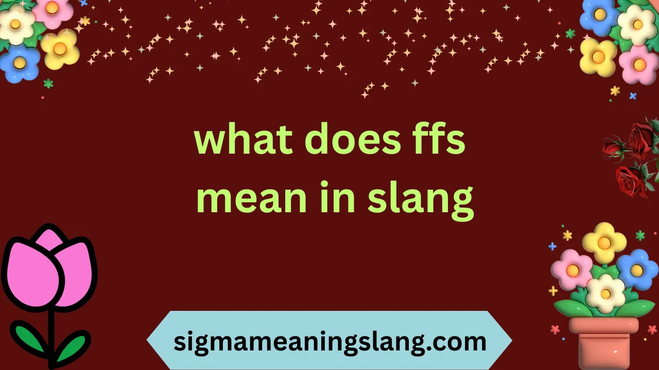 what does ffs mean in slang