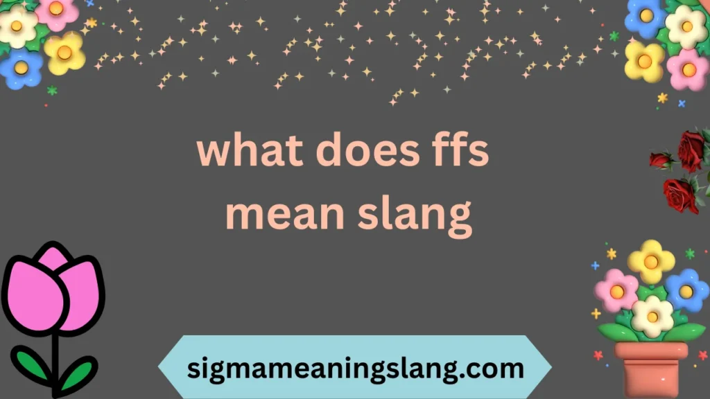 what does ffs mean slang