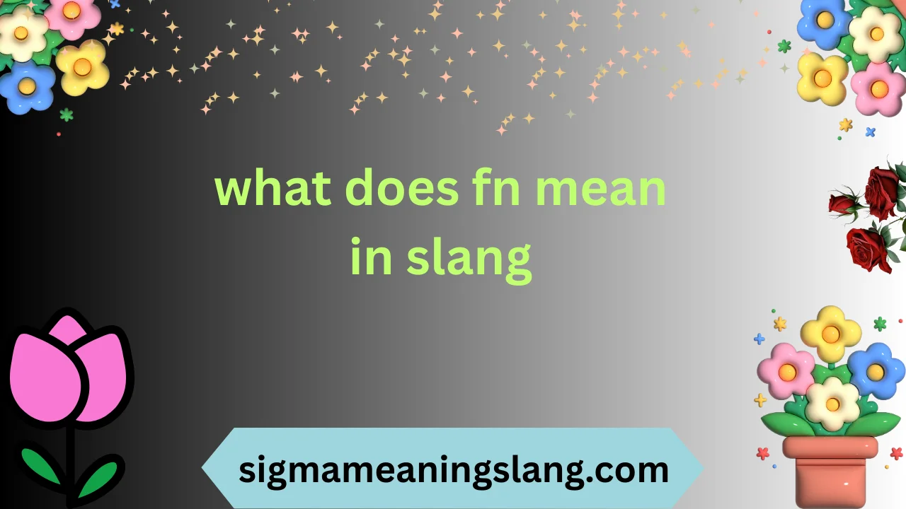 what does fn mean in slang