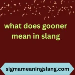 what does gooner mean in slang