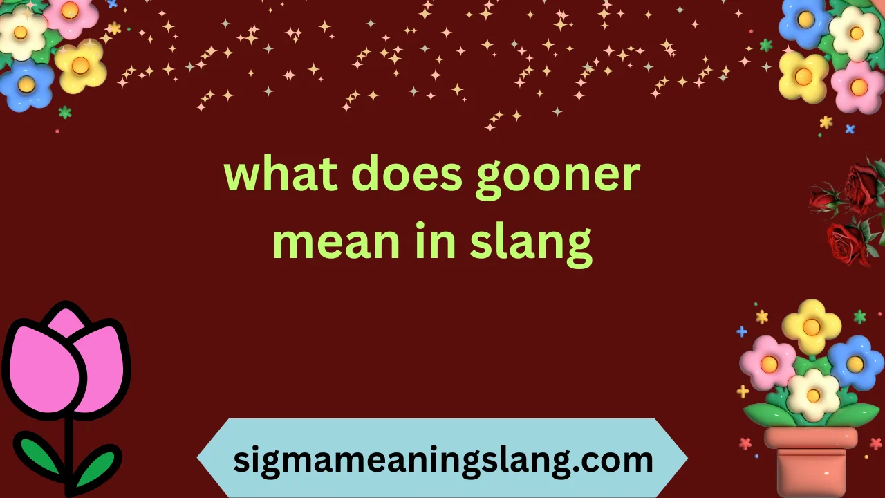 what does gooner mean in slang