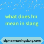 what does hn mean in slang