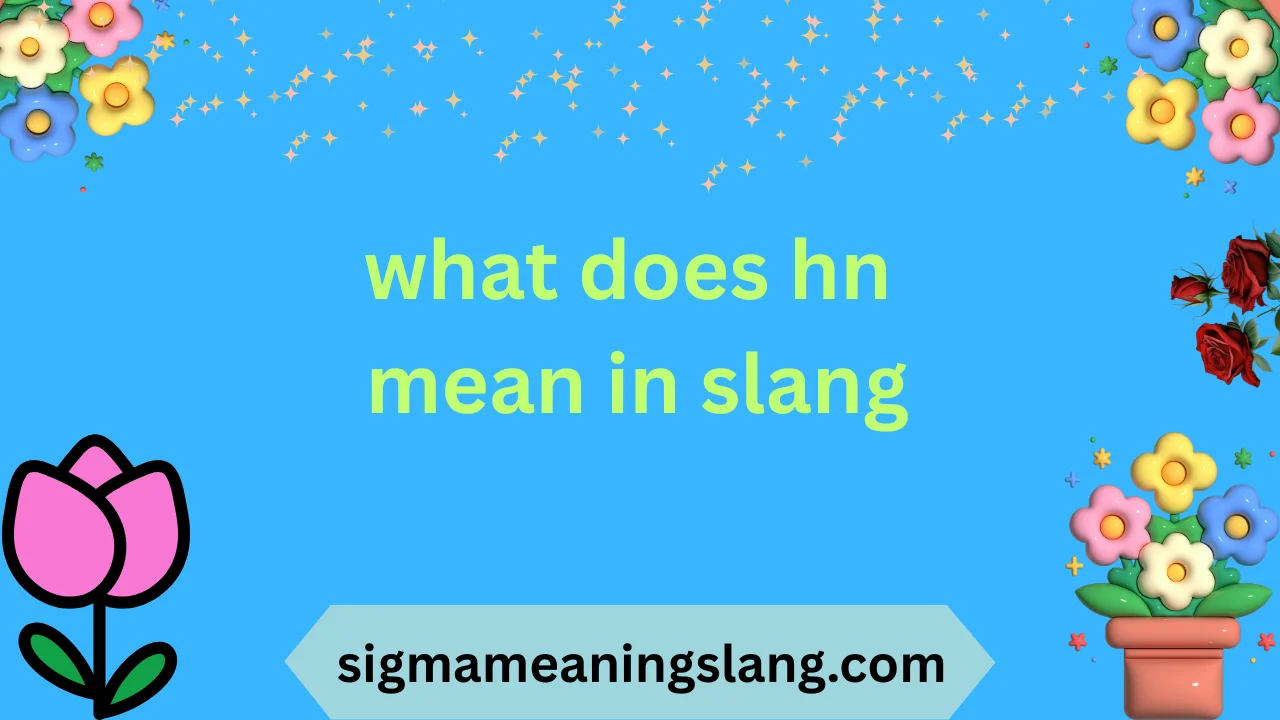 what does hn mean in slang