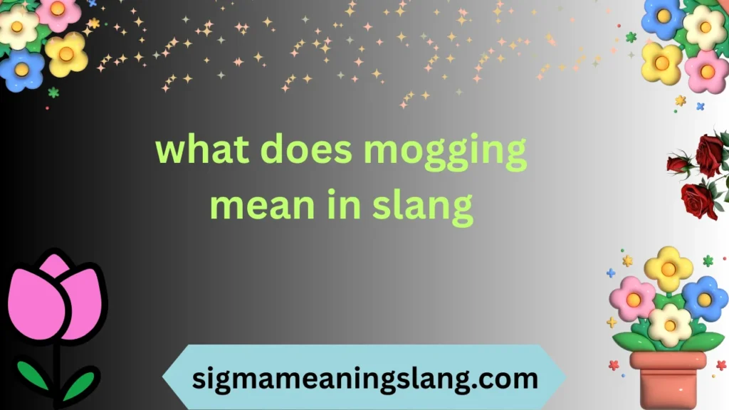 what does mogging mean in slang