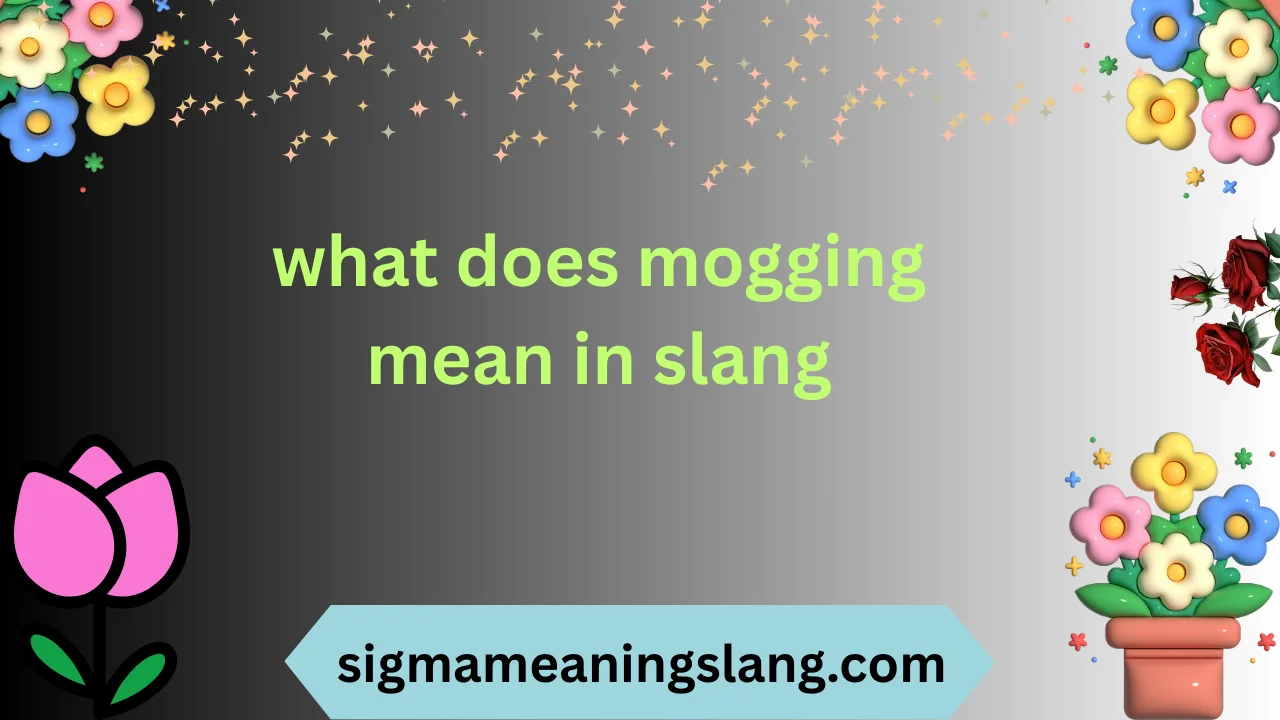 what does mogging mean in slang
