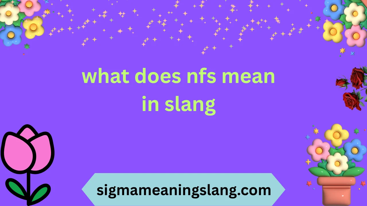what does nfs mean in slang