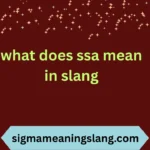 what does ssa mean in slang