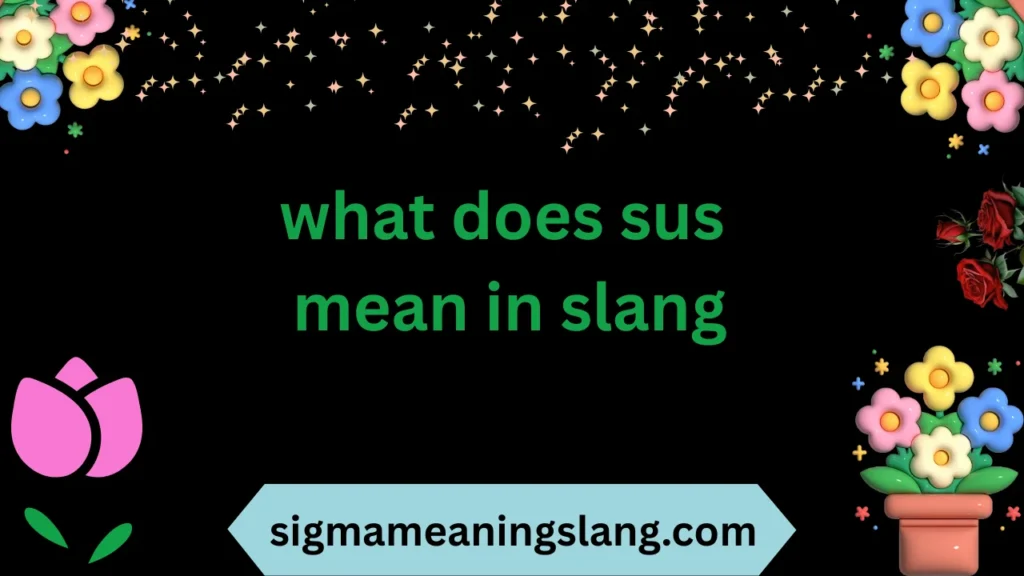 what does sus mean in slang