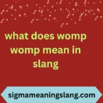 what does womp womp mean in slang