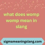 what does womp womp mean in slang