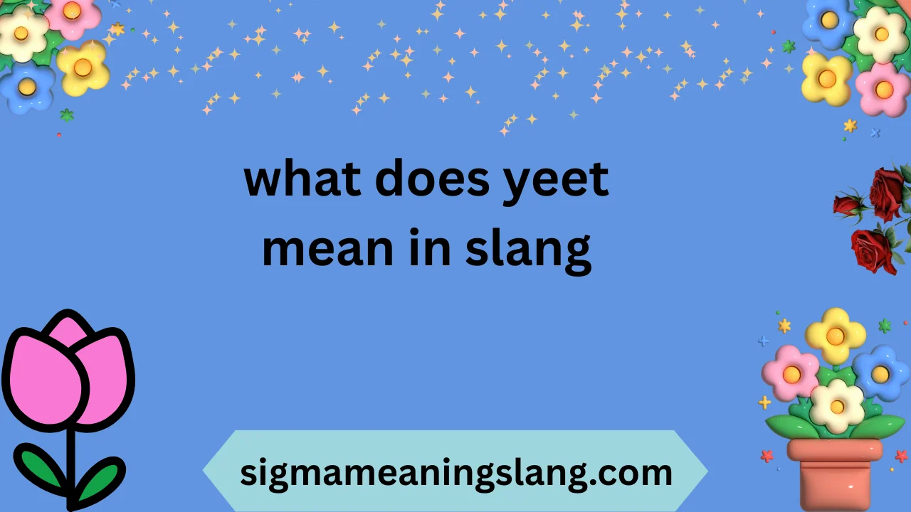 what does yeet mean in slang