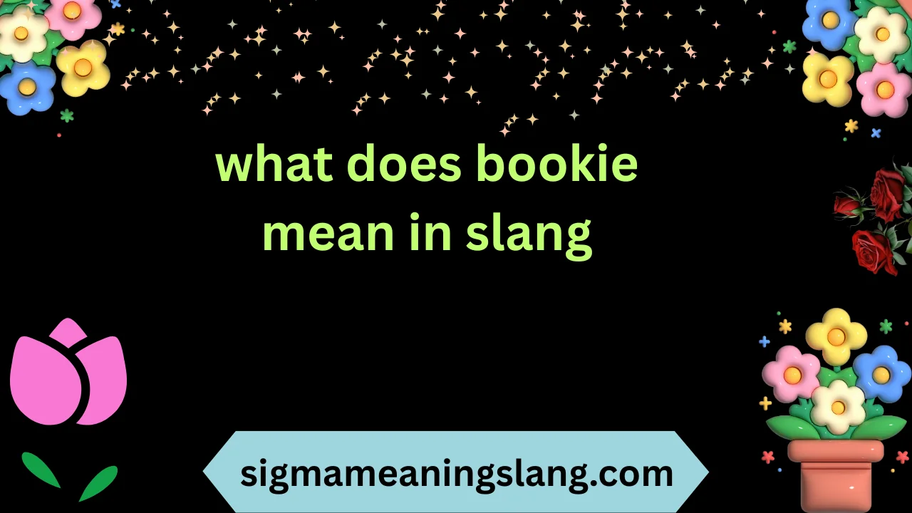 what does bookie mean in slang