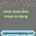 what does dtm mean in slang