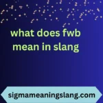 what does fwb mean in slang