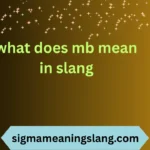 what does mb mean in slang