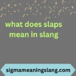 what does slaps mean in slang