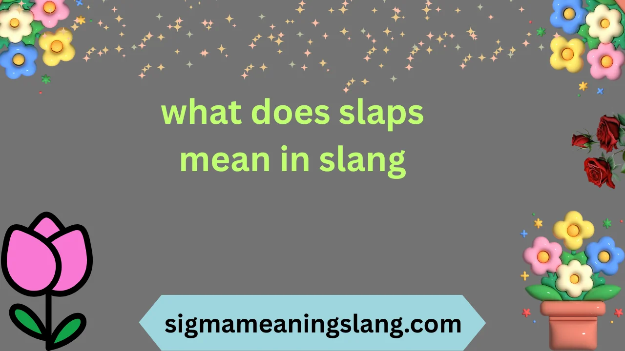 what does slaps mean in slang
