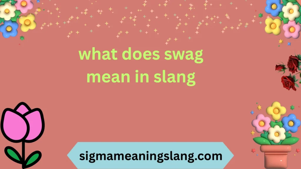 what does swag mean in slang