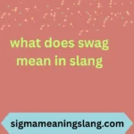 what does swag mean in slang