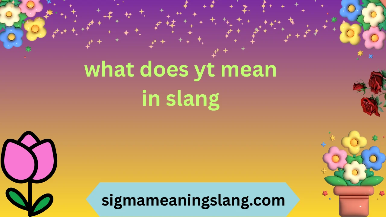 what does yt mean in slang