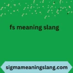 fs meaning slang