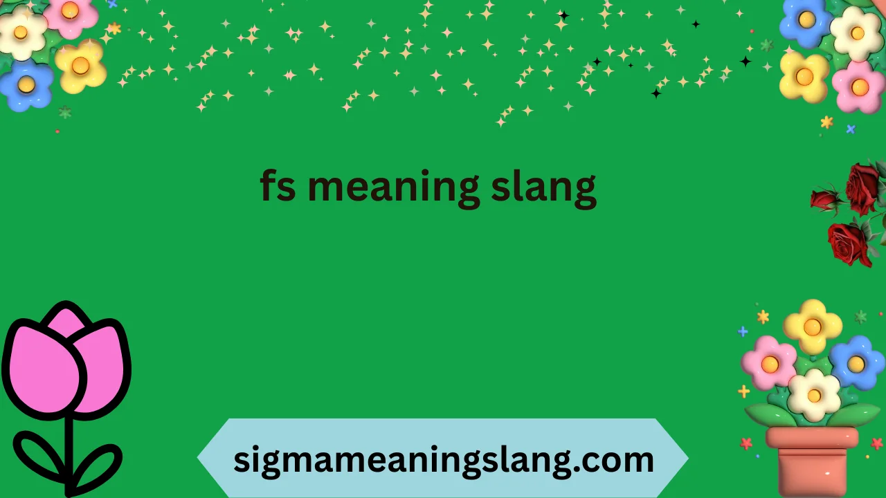 fs meaning slang