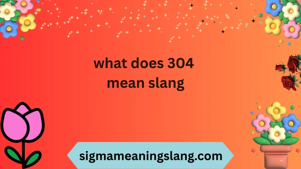 what does 304 mean slang