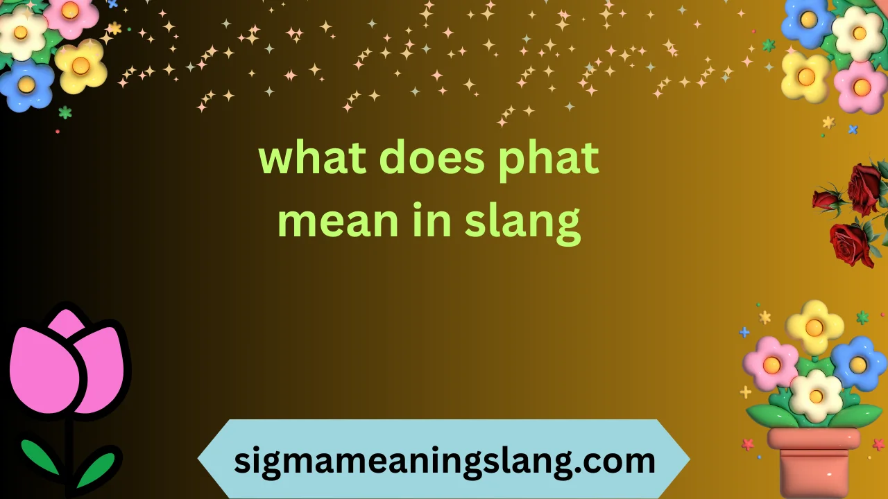 what does phat mean in slang