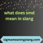 what does smd mean in slang