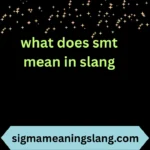 what does smt mean in slang