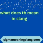 what does tb mean in slang