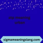 atp meaning urban