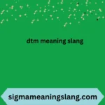 dtm meaning slang