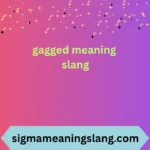 gagged meaning slang