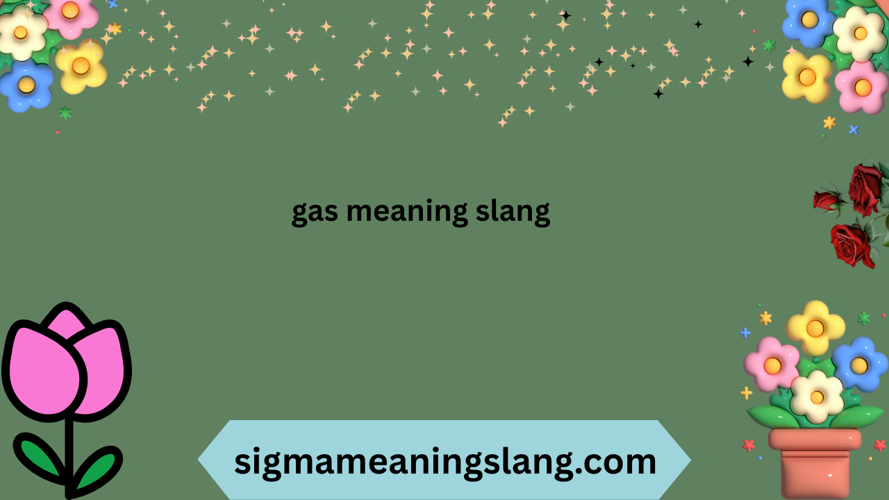 gas meaning slang