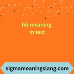 hb meaning in text
