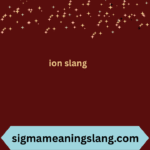 ion slang
