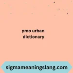 pmo urban dictionary